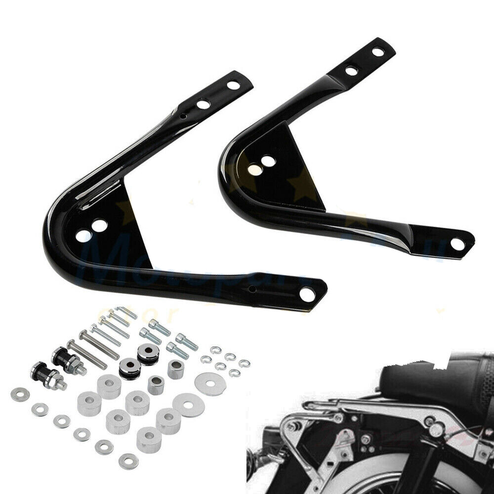 Detachable Two-up Tour Pack Mount Rack w/ Docking Hardware Kit For Harley 97-08