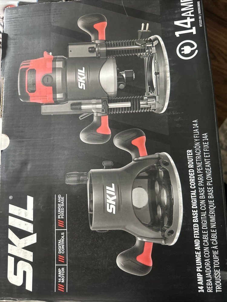 14 Amp Dual-Base Router with Soft Start & Electronic Feedback Technology