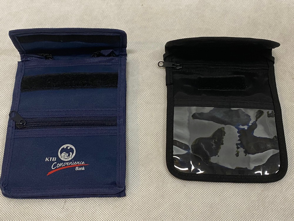 2 Document Holder Wallet Boarding Pass Passport ID Pen Neck String