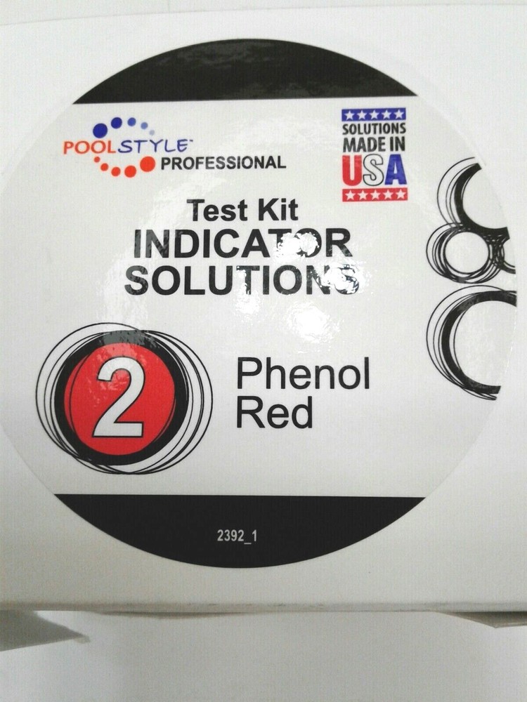Poolmaster Pro 22392 Test Kit Indicator Solutions #2 Phenol Red 12 Pack 1oz Each