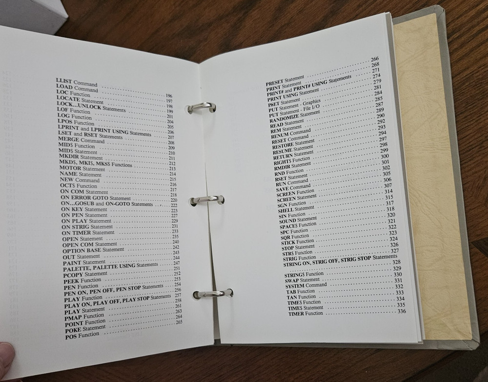 Hyundai Personal Computer Systems MS-DOS Version 3.2 Binder Book GW- Basic