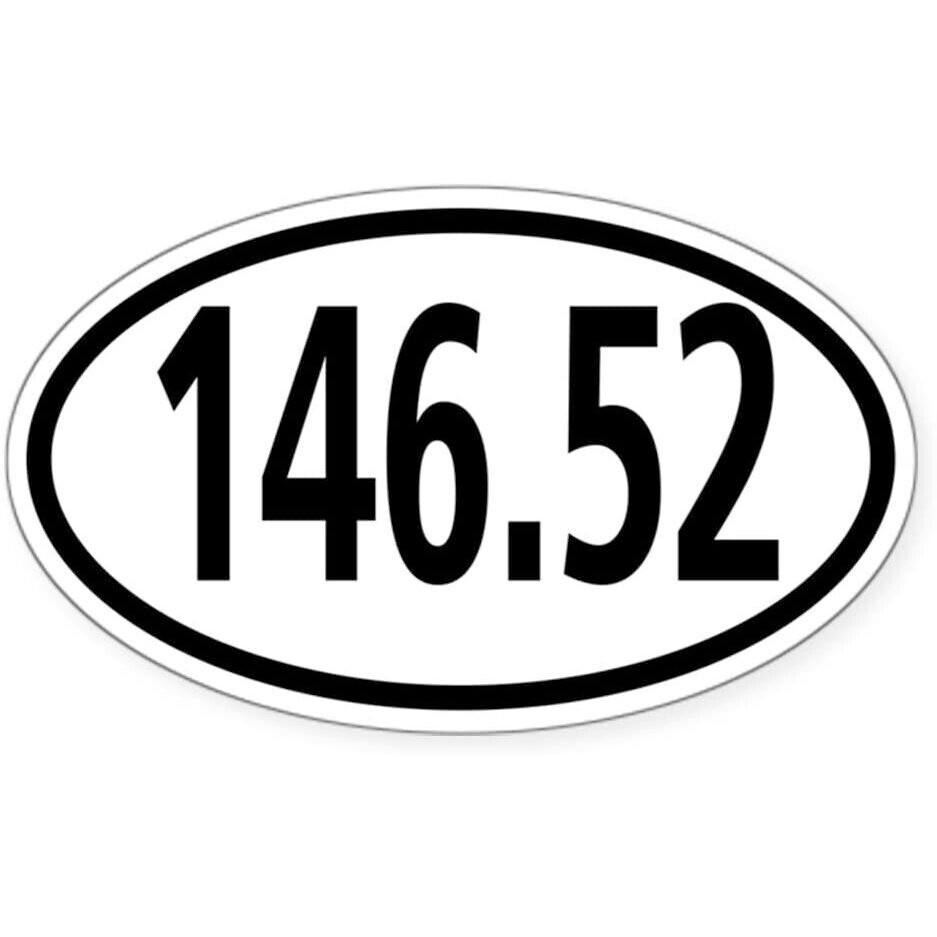 146.52 5" x 3" Euro Oval Sticker
