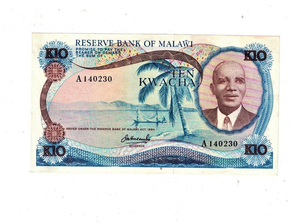 MALAWI 1973 10 Kwacha P12.a