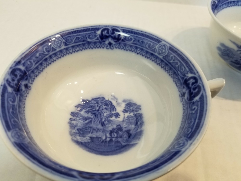 Blue And White Coffee Cups 2 Pcs.