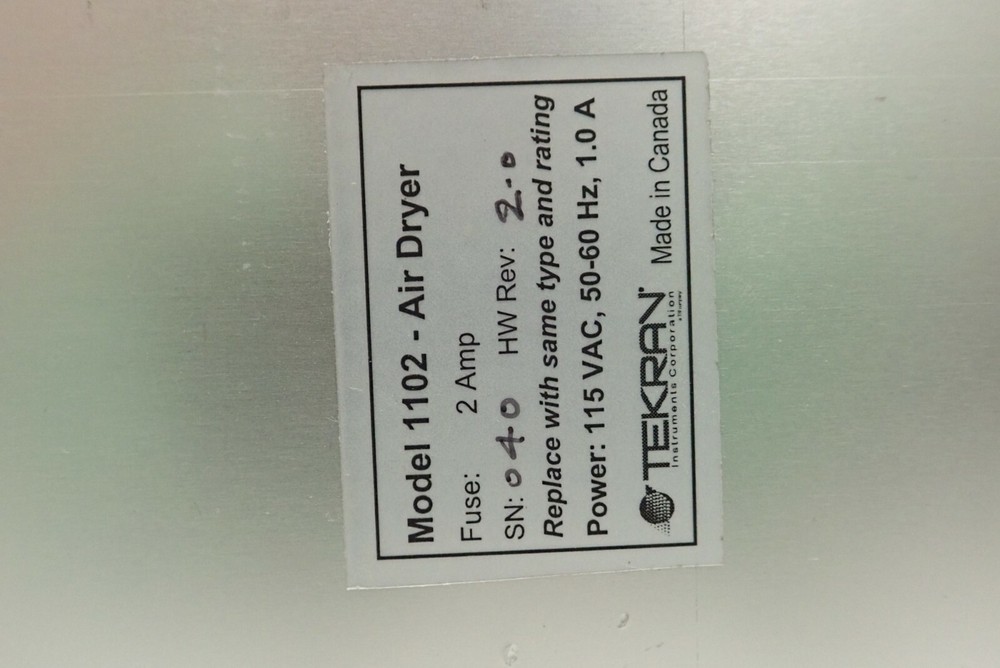 Tekran Model 1102 Air Dryer