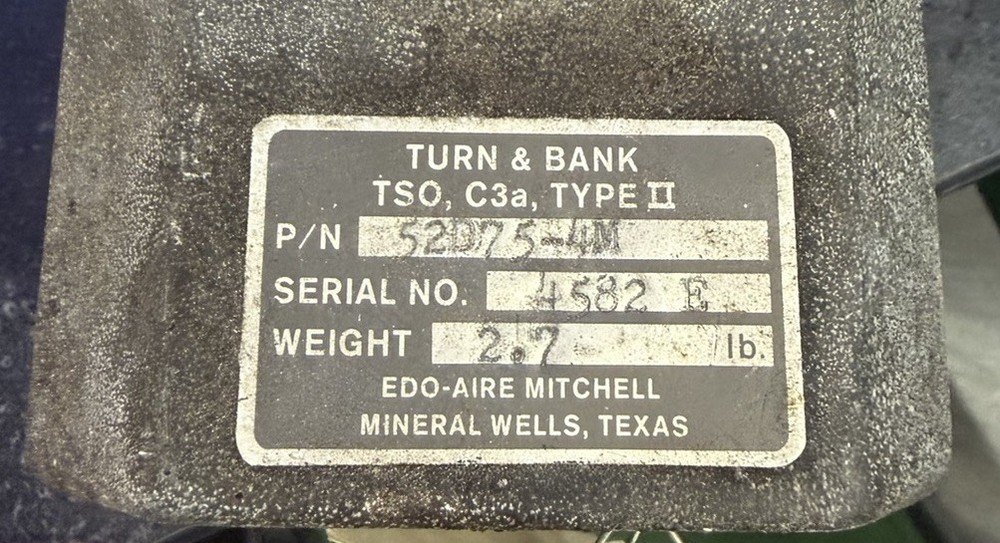 EDO Century 1 Autopilot 52D75-4M Control Head ONLY