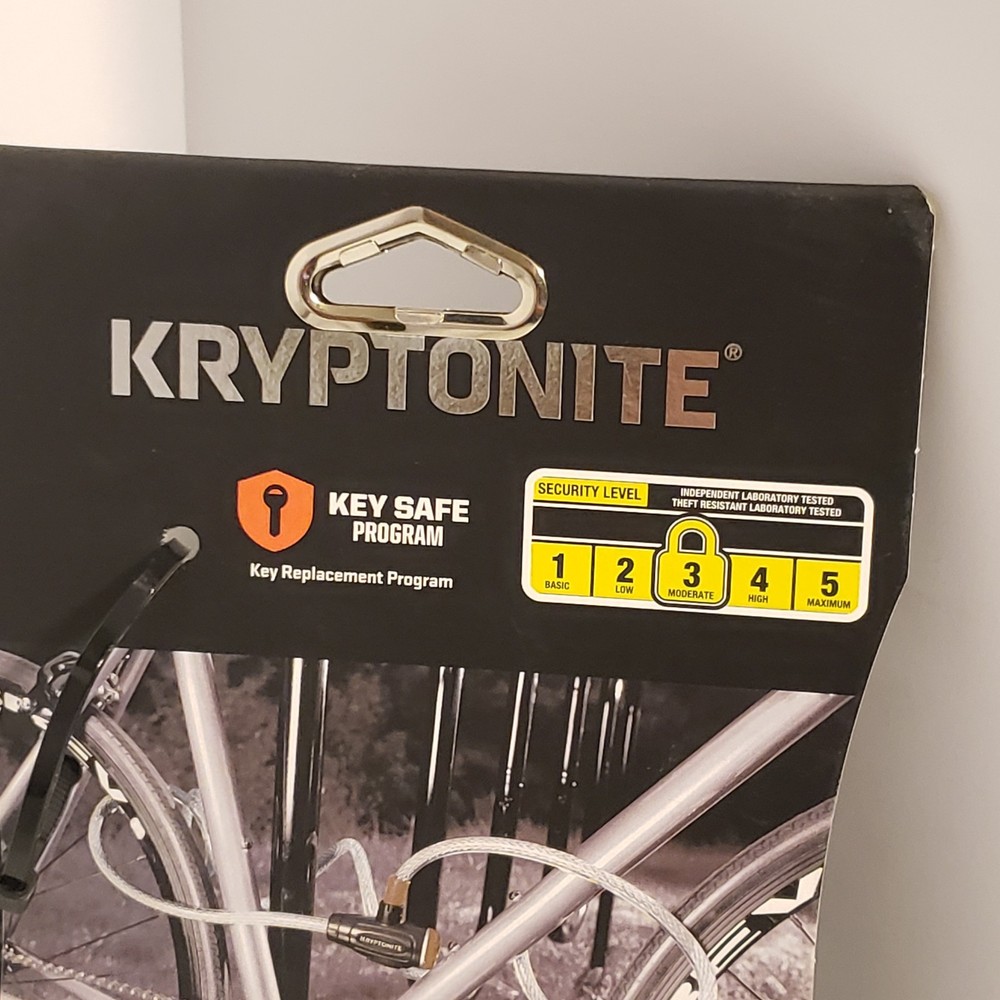 Kryptonite CABLE LOCK 6'x12mm Key New