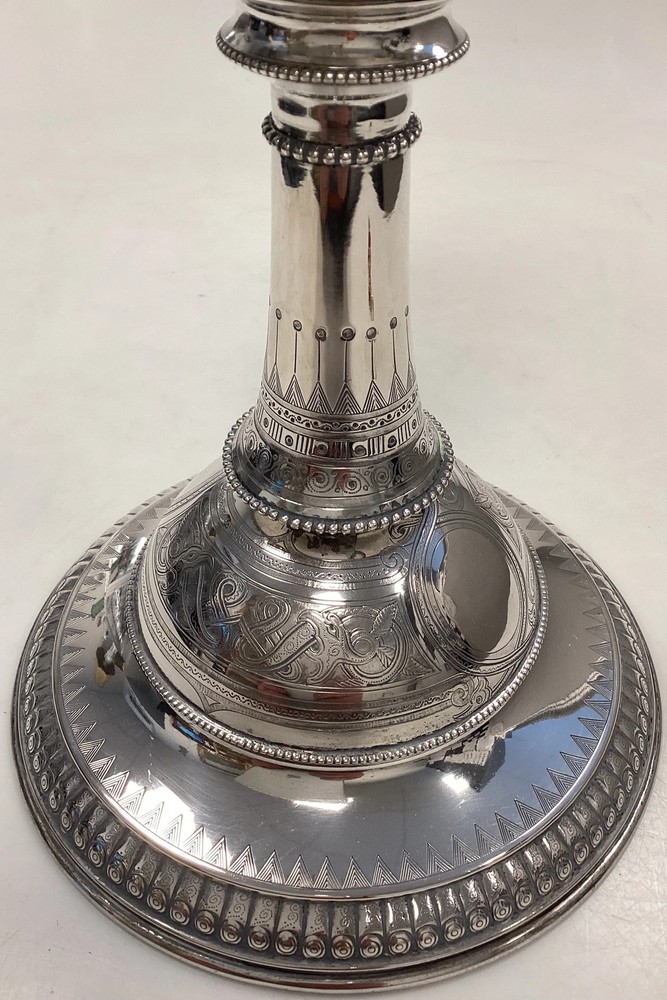 P. Hertz Silver Candlestick