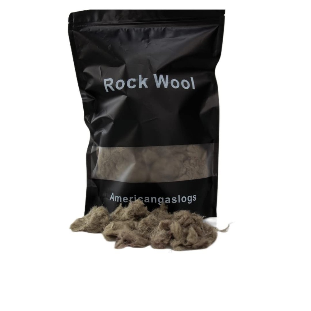 High-Temperature Rock Wool Gas Logs - 6 oz Fireproof Insulation Bag
