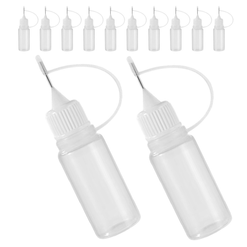 20Pcs Glue Bottles with Precision Tips for Crafts and DIY Projects