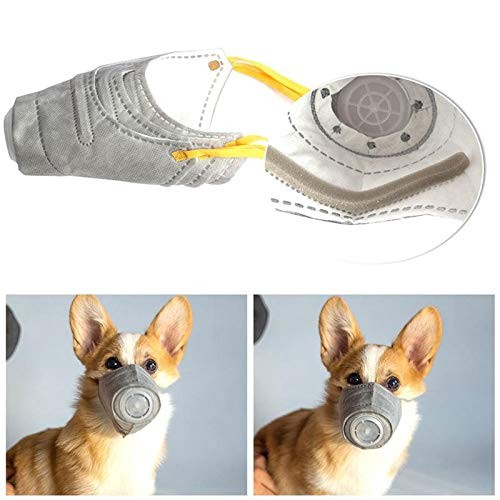 Adjustable Dog Respirator Muzzle, 3 PCS Breathable Dog Protective Muzzle for ...