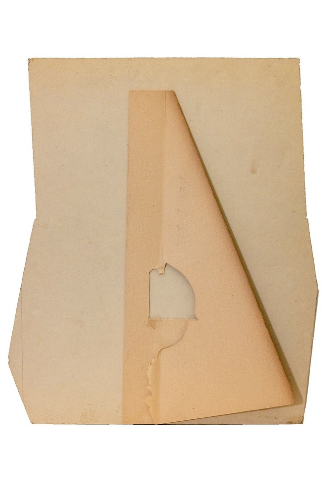 Rare 1920s "Donaldson" cardboard die-cut display easel in excellent condition