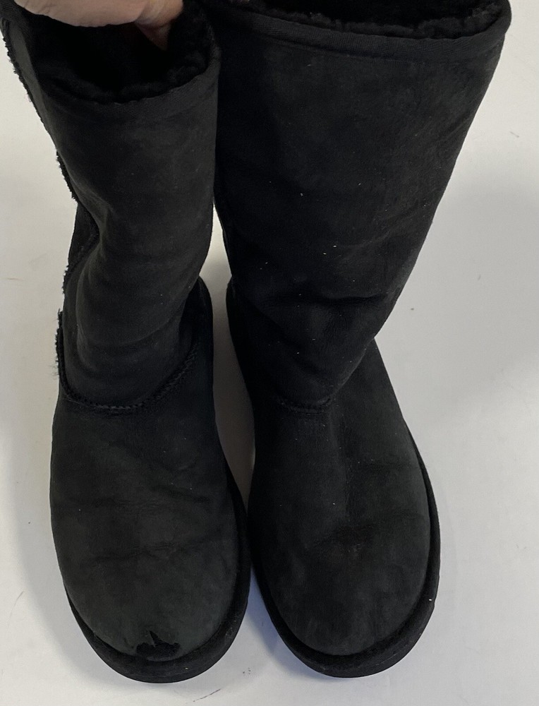 US 4 UGGS black Pull On Ankle Boots (tt43)