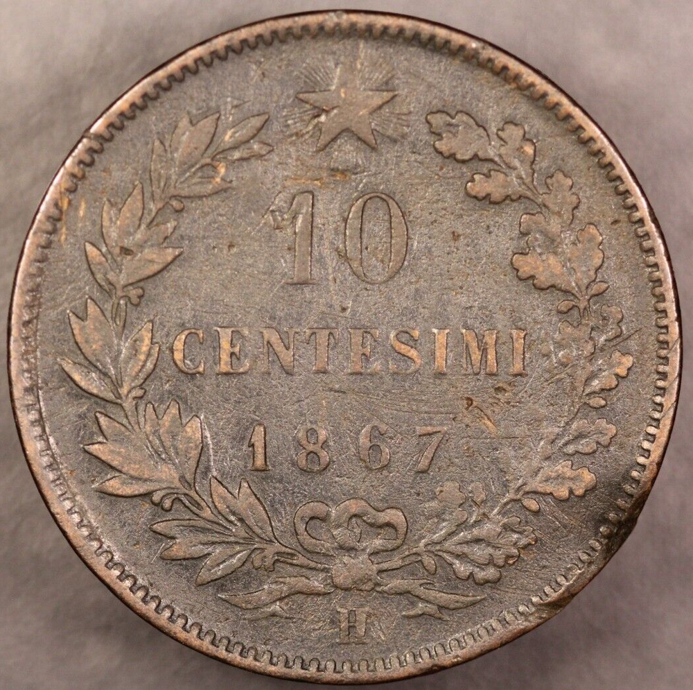 1867 CENTESIMO ITALY-LOT AA 2804
