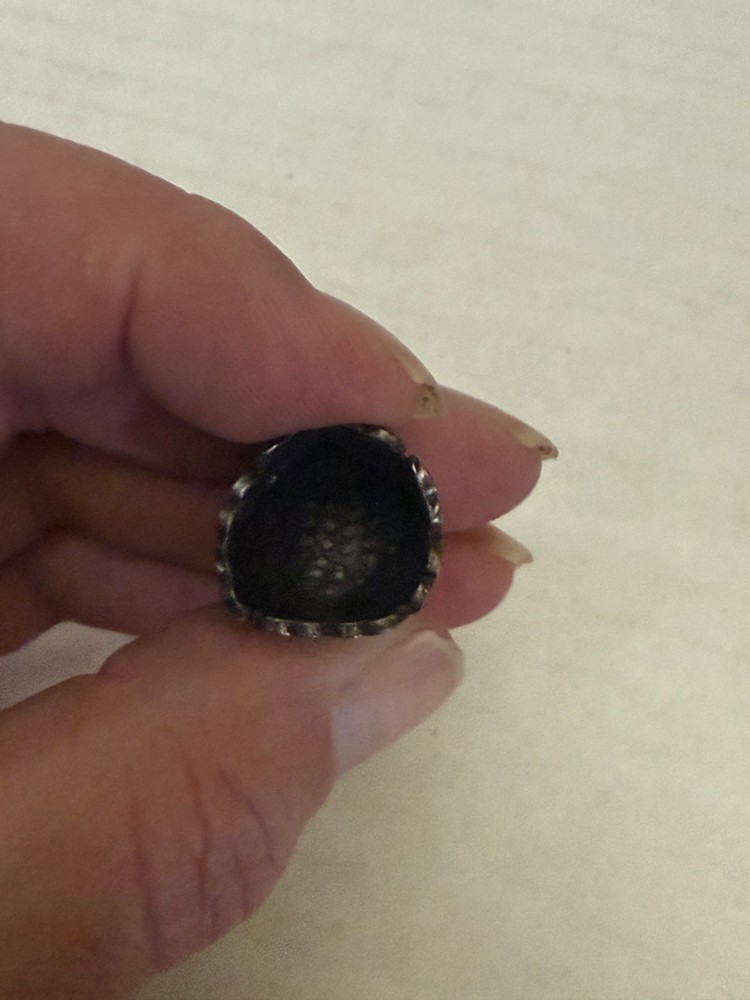 Vintage Ornate Mexican Sterling Silver Thimble