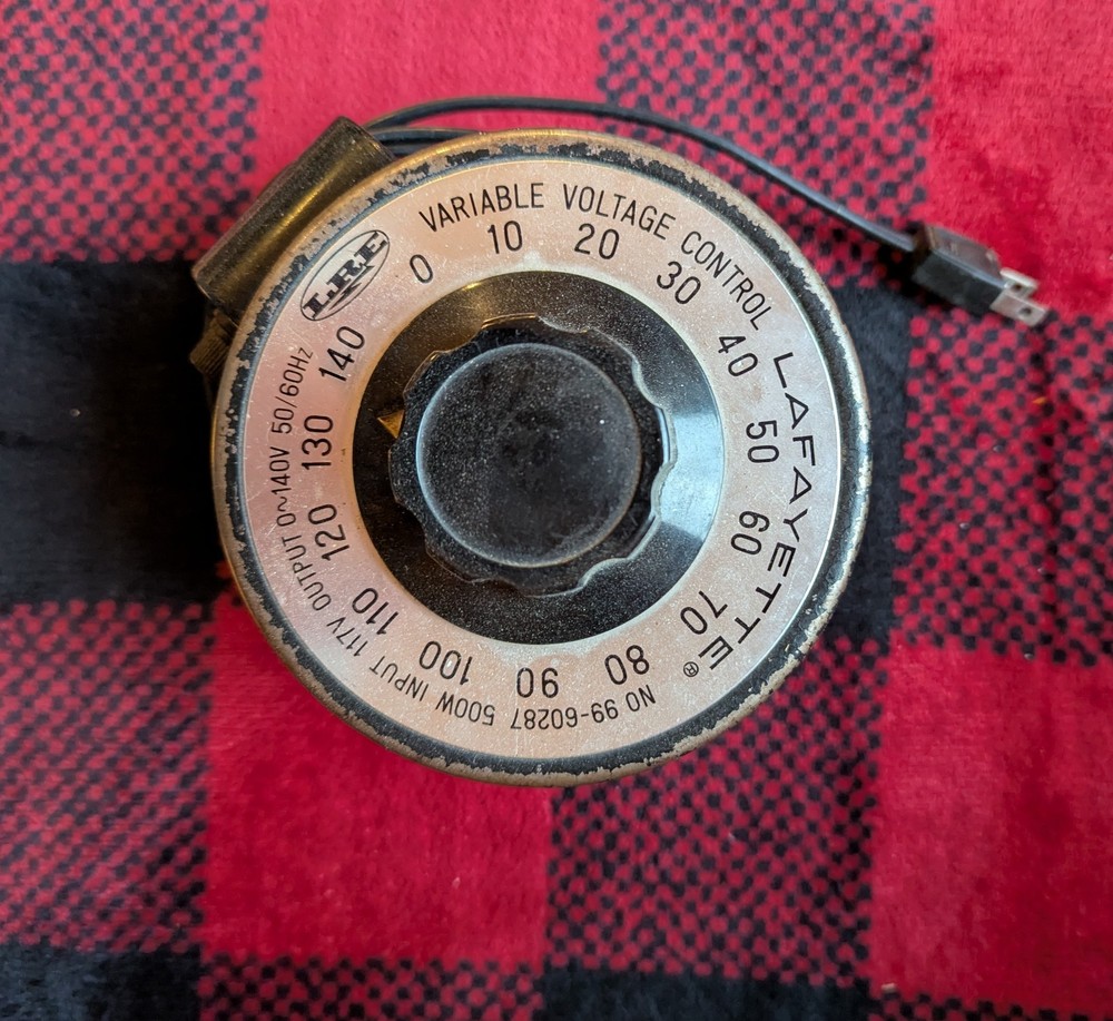 Vintage Lafayette Variable Voltage Control Variac 500W