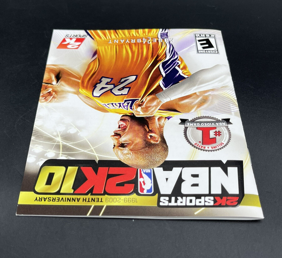 NBA 2K10 PS3 Playstation 3 Manual Only Authentic EA