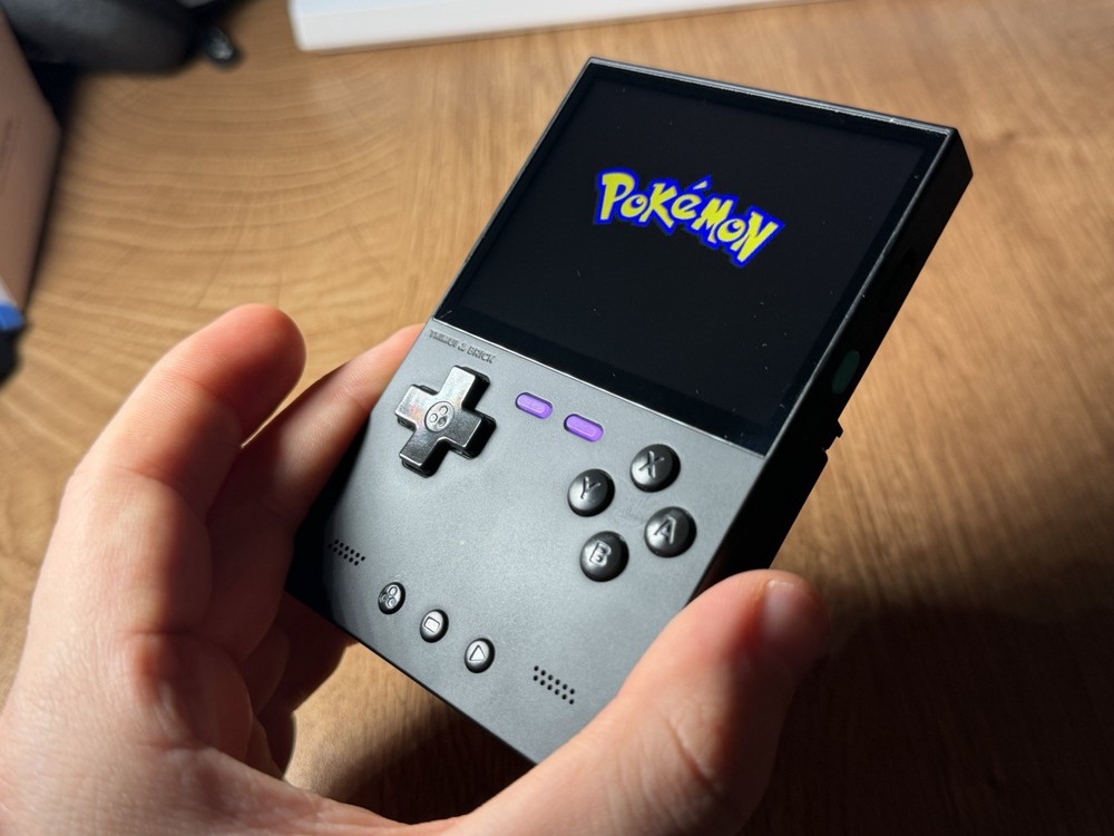 TrimUI Brick Black Open Source Handheld Game Console with 64GB