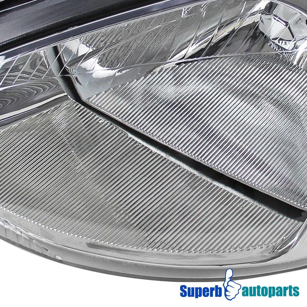 Fits 2000-2004 Ford Focus Assembly Headlights Lamps Pair Left+Right 00-04