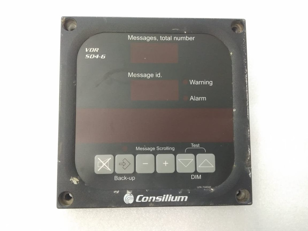CONSILIUM SD4-6 VOYAGE DATA RECORDER S-VDR REMOTE CONTROL VDR PANEL