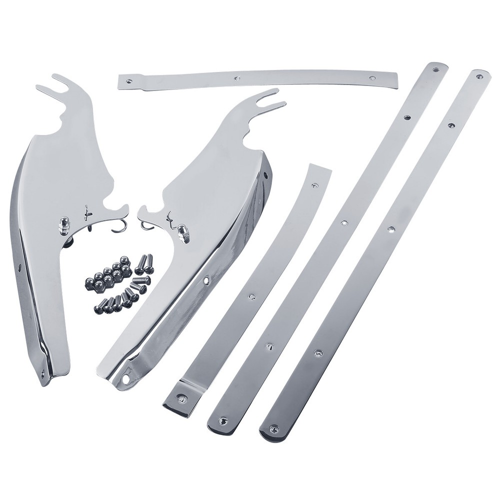 Clear Windshield /Mount Bracket Fit For Harley Heritage Softail Fatboy 2000-2017