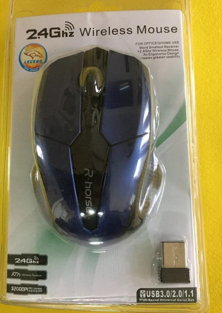 2.4GHz Wireless Optical Mouse &USB Receiver Adjustable DPI for PC Laptop Desktop