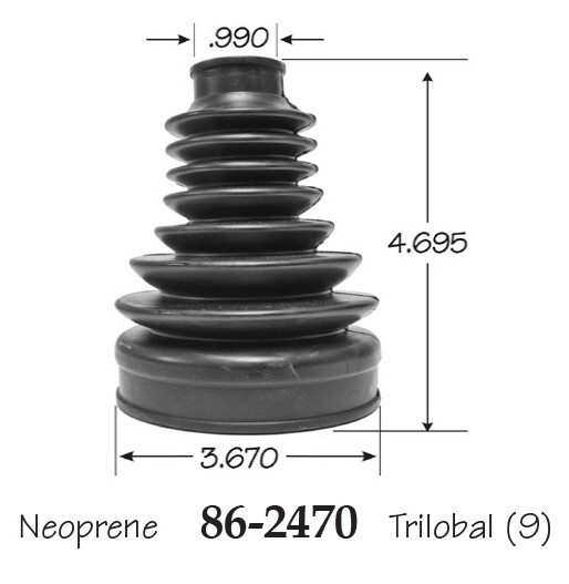 Inner & Outer CV Axle Boot for BMW 740i xDrive Front 2017-2018