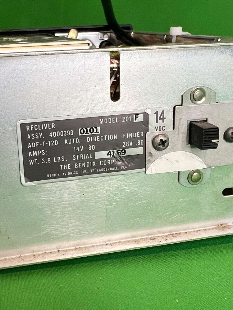 Bendix Corp. ADF-T12D, Model 201F, Aviation Gauge, Not Tested