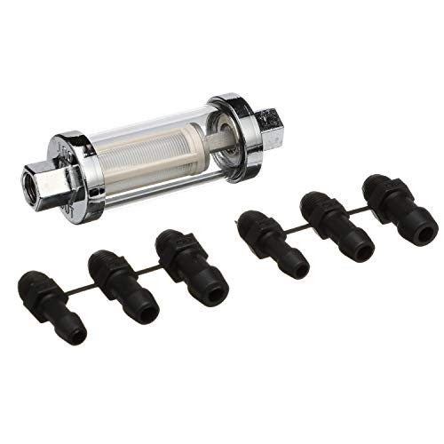 in-Line Fuel Filter, Clear Body, Universal Fit