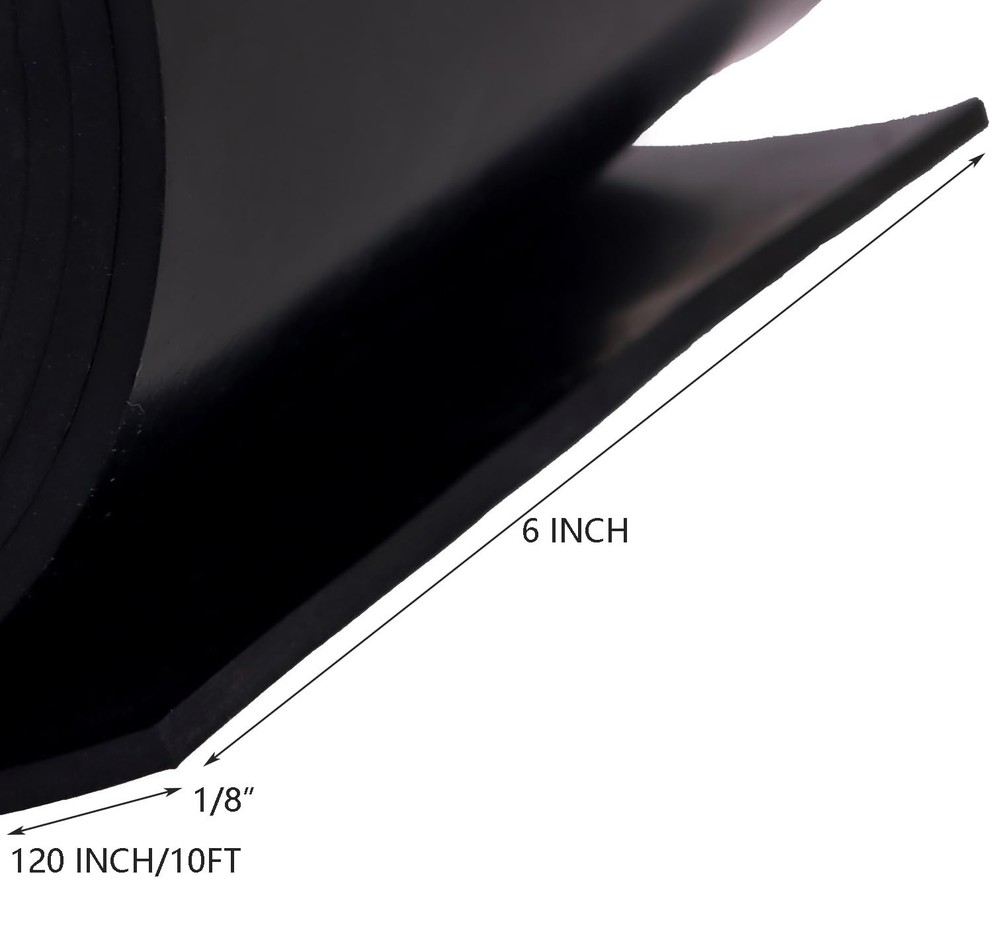 Neoprene Rubber Sheet Solid Rubber Strips Roll PadInsulation for Weather Stri...