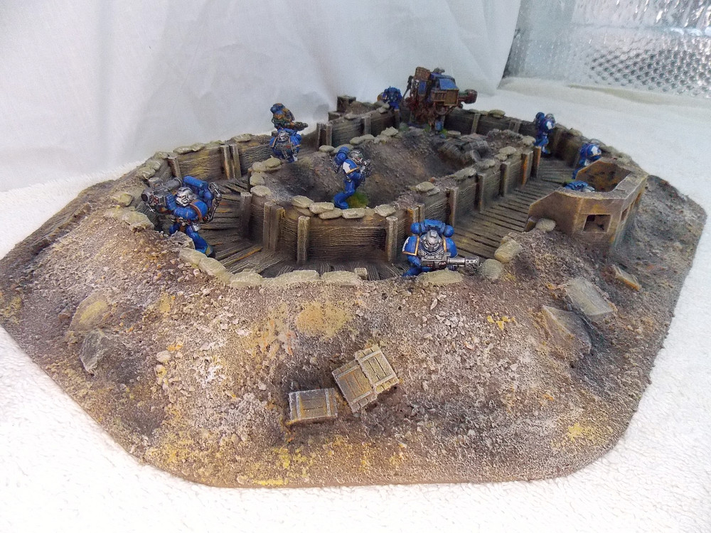 WARGAMING TERRAIN PAINTED ADVANCE ORDERS TRENCH SYSTEM