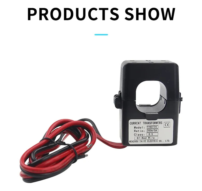 3PCS Split Core Current Transformer KCT-24 CT Sensor Clamp 100A 200A 300A 400A