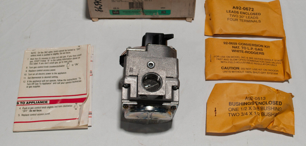 White Rodgers 36C84-412 Universal Replacement Gas Valve