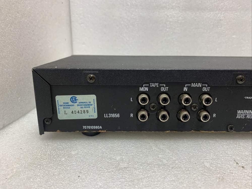Vintage Realistic 10 Band Stereo Frequency Equalizer EQ Model 31-2008 Working