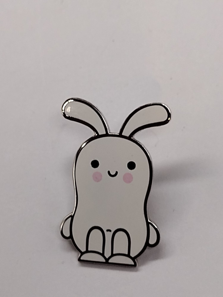 Cute White Rabbit Character Small Tack Pin