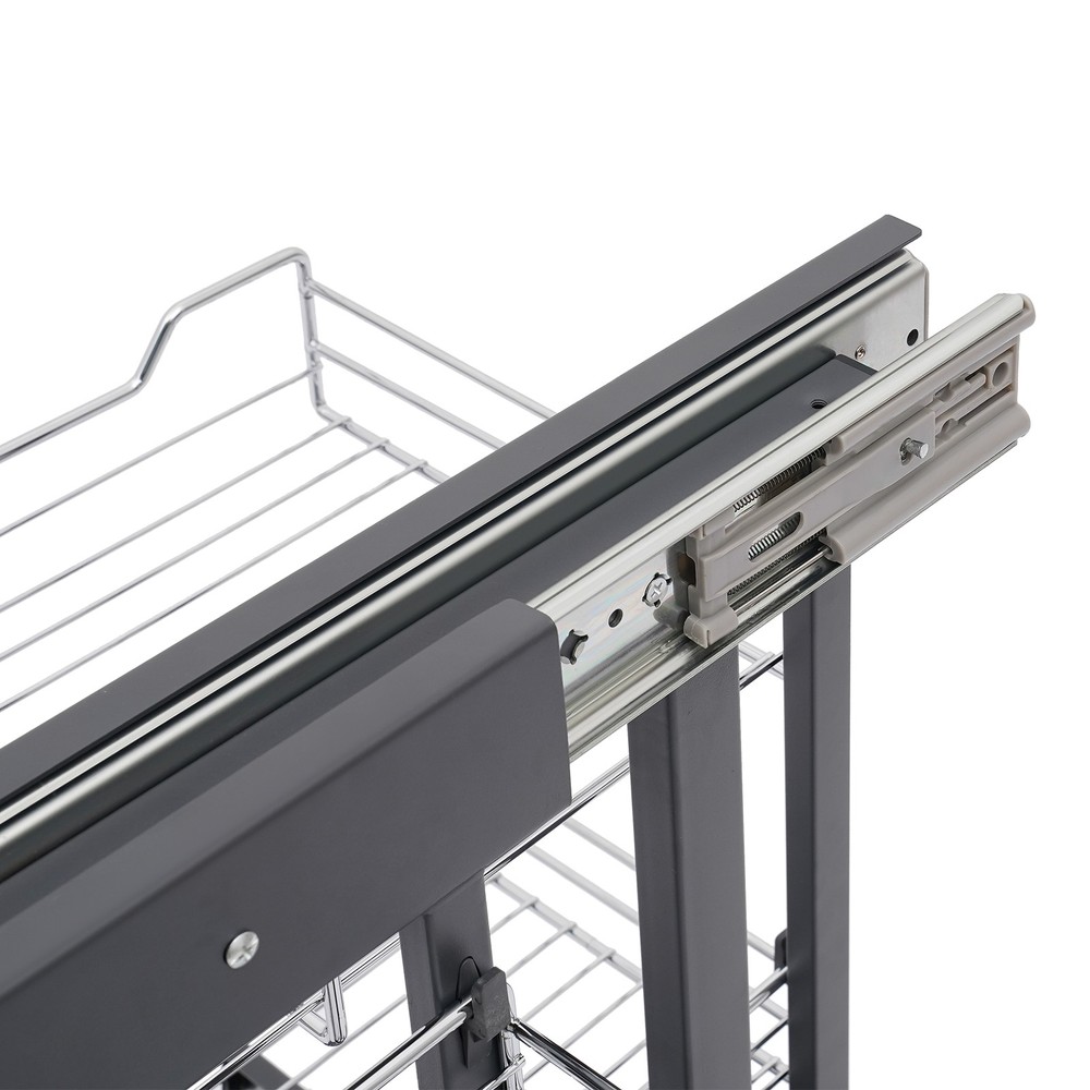 Pull-out Cupboard Organizer Pantry Shelves Kitchen Storage Shelf Holding Rack