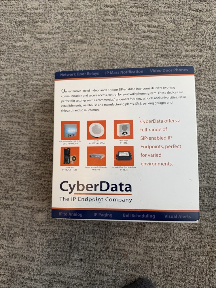 CYBERDATA 011426B - SIP RFID Keypad Access Control Endpoint