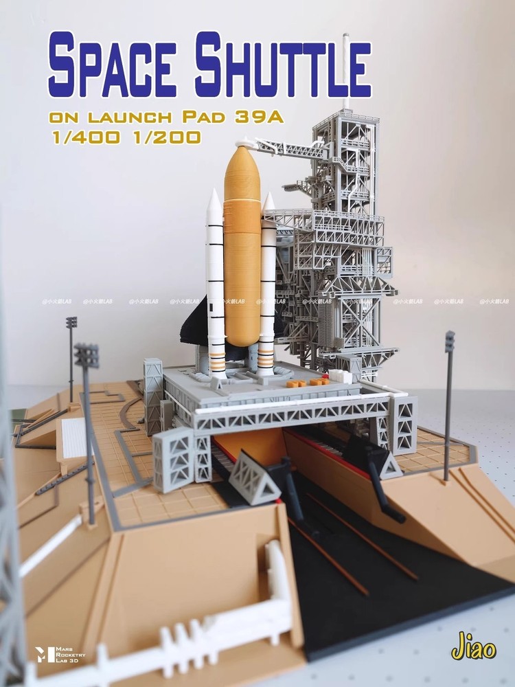 1/400 US 39A Space Shuttle Launch Site 3D Printed Painted Finished Model Kit