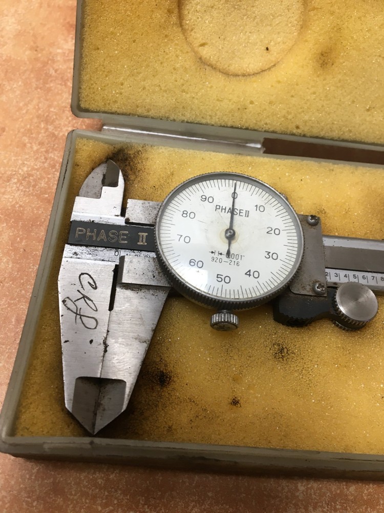 Phase II 920-216 Dial Caliper with Case