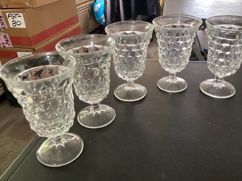 (7) assorted Steamed Drinking Glasses