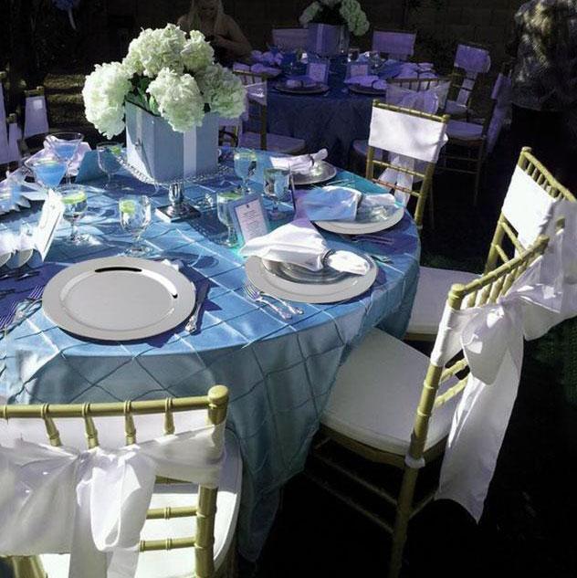 8" Silver Plastic Round Dessert Appetizer Plates for Wedding Party Catering