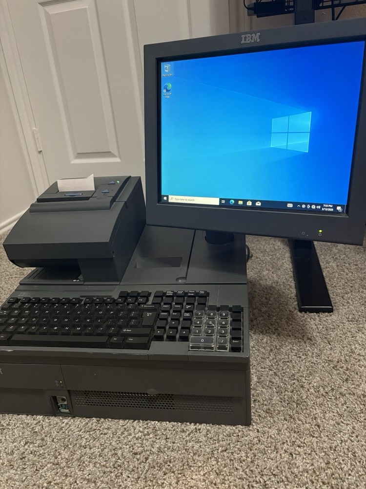 IBM SURE POS 4800-E84 RETAIL SYSTEM. With PRINTER, TOUCHSCREEN, 120Gb SSD