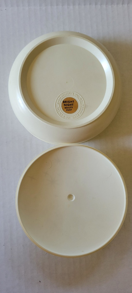 Vintage Avon Vanity Box Retro Dusting Powder Container Mid Century Decor Empty