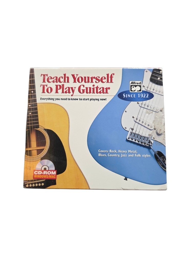 Teach Yourself to Play Guitar CD-ROM Alfred Interactive Windows Mac Beginner