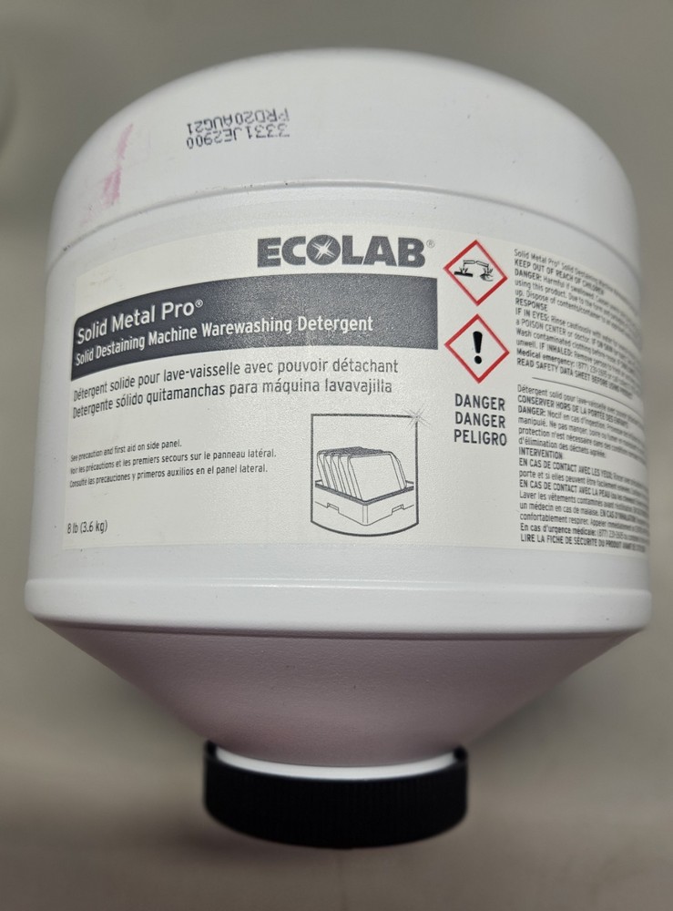 Ecolab 6110751 Solid Metal Pro Destaining Machine Warewashing Detergent