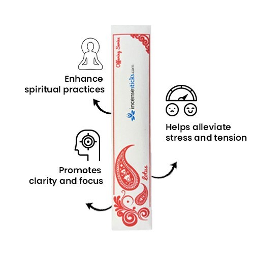 Lotus Incense 10" 20 Sticks Pack: 10 Packs