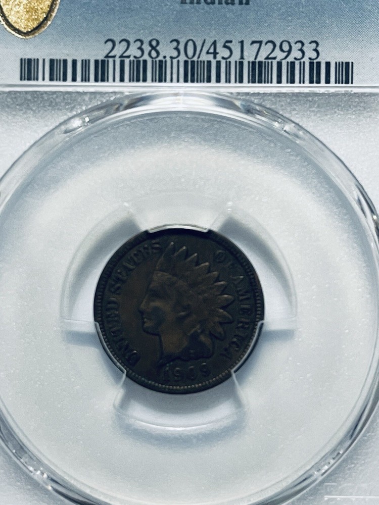 1909-S Indian Head Cent PCGS VF30