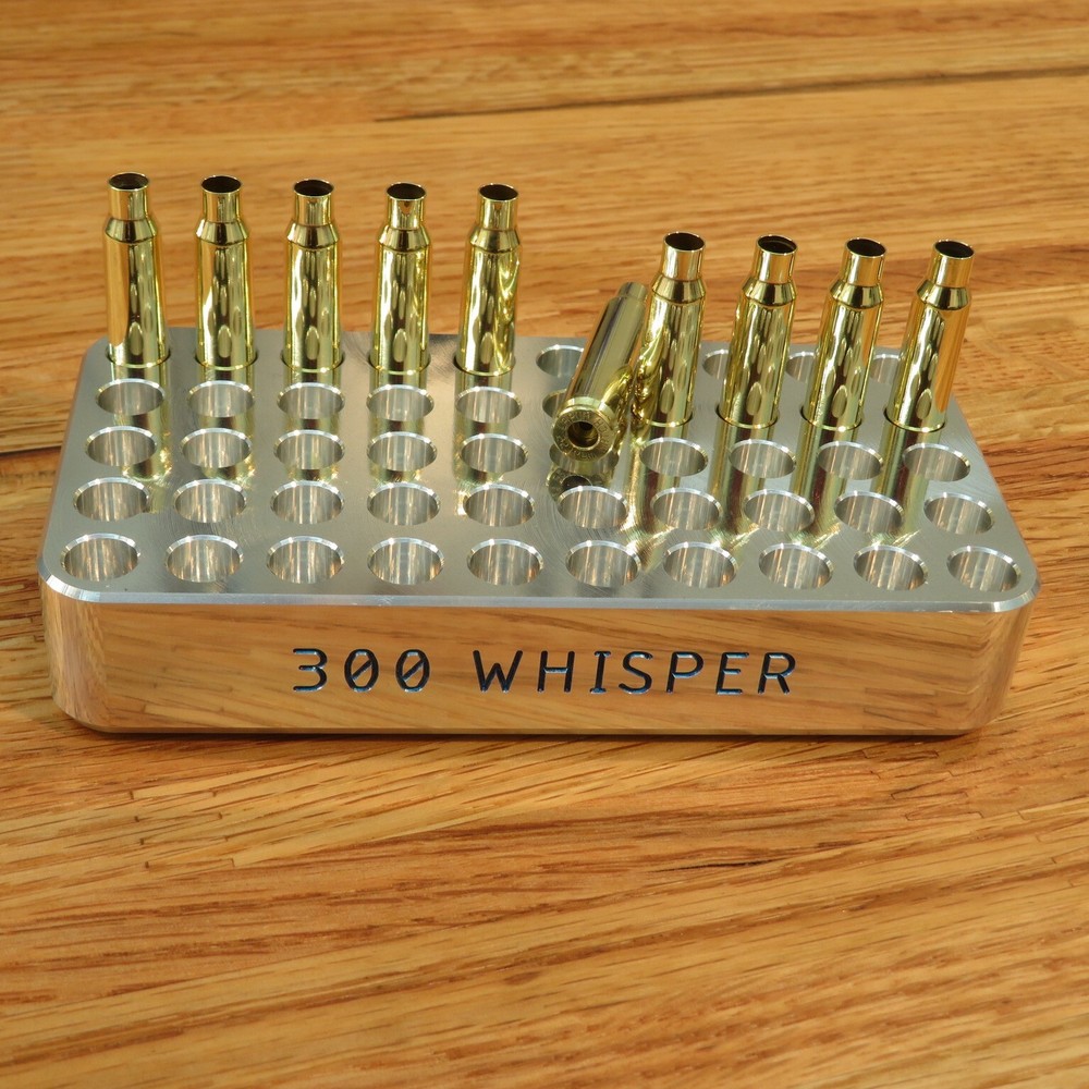300 Whisper - Precision Loading Block - 1" Thick Billet Aluminum (50)