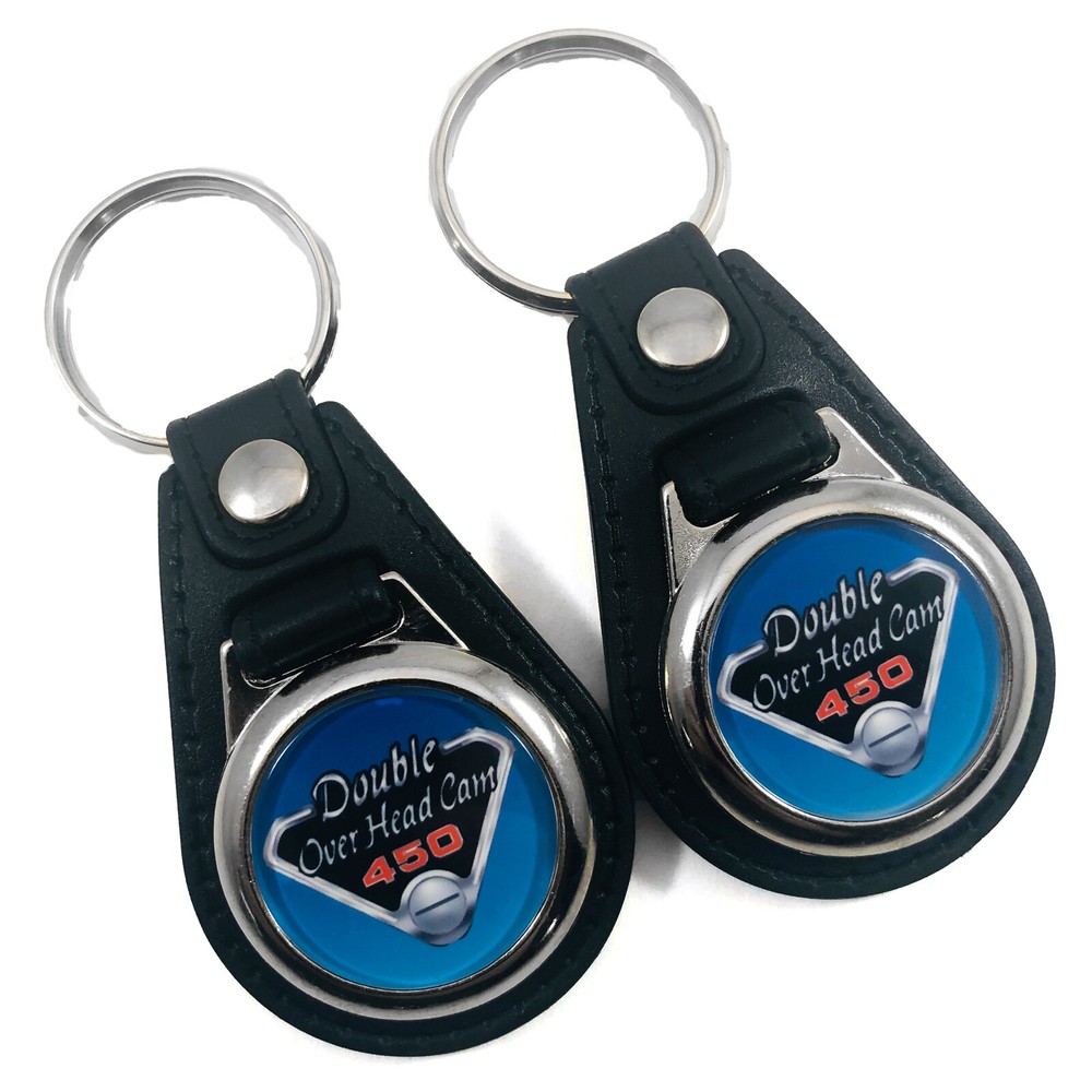 Keychain Fob Key Ring for CB450 DOHC (2-Pack)