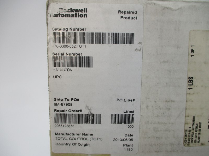 TOTAL CONTROL 470-0300-052 REMAN